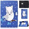 CASAFUNY Custodia Cover per Samsung Galaxy Tab A8 10.5 Pollici (SM-X200/X205/X207), Custodia Protettiva Magnetica Cover con Sonno Sveglia per Samsung Galaxy Tab A8 2022/2021, Volpe bianca