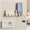 Generic Supporto da parete per telefono cellulare, multiuso, in plastica, supporto per ricarica per telefono, rasoio, asciugamano, staffa per smartphone, tablet, eReader