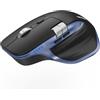 TECKNET Mouse Wireless Bluetooth con Rotella di Scorrimento Orizzontale | Connessione a 3 dispositivi (BT5.3/5.0+2.4G), Ricaricabile, 800-4800DPI, per PC/Tablet/Laptop/Computer/MacOS/Windows, Blu