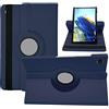Dlahaby Custodia per Samsung Galaxy Tab A8 10.5 SM-X200/X205/X207, Rotazione di 360 Gradi con Supporto Cover per Samsung Galaxy Tab A8 10.5 Pollici 2021 Tablet,Blu Scuro