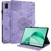 Rostsant Custodia per Honor Pad X8a 11 Cover Nuova in pelle PU ripiegabile da Custodia in pelle con stampa dente di leone per Honor Pad X8a 11 Pollici Viola