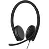 EPOS I SENNHEISER C10 Cuffie con microfono, auricolari con filo con connessione USB C semplice e flessibile e tecnologia BrainAdapt, Black, C10 USB-C