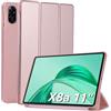 WD&CD Custodia Compatibile per Honor Pad X8a 11, Ultra Sottile PU leather Smart Pelle Cover con la Funzione Compatibile per Honor Pad X8a 11 Tablet - Oro rosa