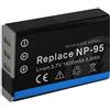 mtb more energy Batteria Compatibile con Fuji NP-95 / Compatibile con Fujifilm Finepix Real3D W1, X30, X70, X100(S/T), X-S1... / Compatibile con Ricoh GXR... vedi descrizione
