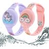 LIUYIDM Bracciale in Morbido Silicone per Bambini 2 Pezzi （Rosa + Viola） | Braccialetto per Apple Impermeabile, Anti-smarrimento e Anti-graffio Custodia Cover per Bambini