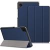 DINGGUAGUA Custodia per Samsung Galaxy Tab A9 8.7 Pollici SM-X115 Tablet, Ultra-sottile Cover con Funzione Supporto,Blu scuro