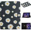 CASAFUNY Custodia per Samsung Galaxy Tab A8 10,5 2022/2021(SM-X200/SM-X205/SM-X207), Copertura protettiva con Supporto e Auto Svegliati/Sonno Cover per Samsung Galaxy Tab A8 2022/2021, Margherita