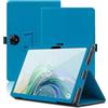 Envibe Custodia per TCL Tab 11 Gen 2 11 Pollici, Cover Tablet TCL Tab 11 Gen 2, Copertura Protettiva Pieghevole con Supporto per Matita e Cinturino da Polso, Protezione Completa. (Azzurro)