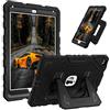 FINTIE Cover per iPad 9,7 Pollici 6a Gen 2018 & 5a Gen 2017 & iPad Air 2 | Antiurto Robusta Custodia Protettiva Cover con Supporto Integrato, Nero