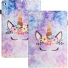 LSPCASA Cover Per iPad Mini 1/2/3/4/5 PU+TPU Cover iPad Mini Sveglia/Sonno Automatico Cover iPad Mini 2 Con Slot Per Schede Custodia iPad Mini 2 unicorno