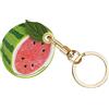 AXFEE Airtags Portachiavi in PU Pelle, Porta Air Tag per GSP Apple | Airtag Cover per Chiavi Zaini e Animale, Portatile, Anti-graffio, Mantiene un Segnale Forte- Anguria