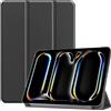 DWaybox Custodia per iPad Pro 11 2025 M5 A3357/A3358, Cover Folio Sottile con Guscio Rigido, Supporto Multiangolo e Rivestimento Intelligente, Protezione Totale -Nero