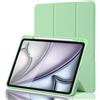 Palkitsee Custodia Cover per iPad Air 11 Pollici M4 2026/M3 2025/M2 2024 e Air 5ª/4ª 10,9 2022/2020 con Portapenne, Smart Magnetica Trifold, Antiurto, Supporta Pencil 2 Gen, Auto Sveglia/Sonno, Verde Matcha