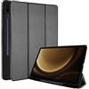 TECHGEAR Smart Case per Samsung Galaxy Tab S9 FE Plus (S9 FE+) 12,4 2023 (SM-X610 / SM-X616) Custodia sottile in pelle PU con supporto con protezione angolare [accensione e spegnimento automatico]