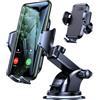 Generic Supporto Universale per Cellulare per Bocchetta Auto Supporto per Telefono a Mani Libere (Nero, 2 in 1)