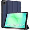 WD&CD Custodia Compatibile per Samsung Galaxy Tab A11 / A9 8.7'', Ultra Sottile PU leather Smart Pelle Cover con la Funzione Compatibile per Samsung Galaxy Tab A11 / A9 8.7'', Blu scuro