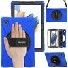 BRAECN Cover per Galaxy Tab A8 - Samsung Galaxy Tab A8 10.5 2021 Blu | Custodia Antiurto, Supporto Girevole a 360°, Cinturino da Polso, Tracolla, Multifunction Rugged, con Maniglia, Resistente