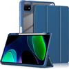 Yiernuo Custodia per Xiaomi Mi Pad 6/Mi Pad 6 Pro 11 Pollici Tablet,Traslucido Cover con Funzione Supporto e Auto Sveglia/Sonno,Blu scuro