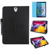 MEIYOUQI Custodia per Samsung Galaxy Tab S4 10.5 Inch 2018 (SM-T830 T835 T837),Sottile Pelle Multi-angli Stand Protezione totale Tablet Cover Caso Con Penna Stilo, Pellicola Per Schermo (Black)