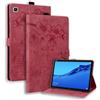 TEDTIKJT Custodia per Samsung Galaxy Tab A7 Lite 8.7 Pollici (SM-T220/T225) Custodia PU Pelle Libro Cover con Supporto Magnetica Protettiva Cover per Galaxy Tab A7 Lite,Stile Gatto Sakura Rosso