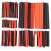 Generic Kit di 127 guaine termorestringenti 2:1 assortite in poliolefina per cavi auto, colore nero e rosso