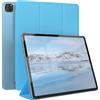 EAZY CASE - Coperchio di protezione per Apple iPad Pro 12,9 (2018/2020/2021/2022) Cover Tablet Smartcase per alzarsi in piedi, con funzione di stand Sleep Wake Up, in pelle sintetica, Blu chiaro