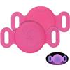 AESTHESTIFY Supporto per collare personalizzato compatibile con Apple AirTag, custodia in silicone personalizzata per collare Air Tag inciso nome e numero, supporto anti-smarrimento per localizzatore GPS per