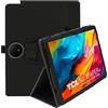 ELYCO Custodia Compatibile con TCL NXTPAPER 14, Nero | Sottile Leggero Cover con Supporto per Matita e Cinturino, Custodia in PU Case con Multi-Angolo Regolabili