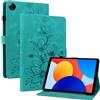 Rosbtib Custodia Xiaomi Redmi Pad SE 8,7 pollici 2024, Slim Fit Folio Pieghevole Cover con Slot per schede Chiusura Magnetica Cover Xiaomi Redmi Pad SE 8,7, Gigli verdi
