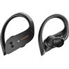 HAPPYAUDIO S3 Cuffie In Ear Sportive Bluetooth 5.3 con Curvetta, Auricolari Wireless con Noise Cancelling Microfono, Bassi Profondi, 7 ore di Riproduzione, Ricarica Wireless, IPX6, Controllo Pulsante