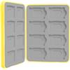 GYCAQAC Custodia per Schede di Gioco, Custodie Giochi Switch, Switch Game Card Case, Scatola per Carte con Fodera in Silicone, Con 16 Slot per Cartucce di Gioco e 16 Slot per Schede SD