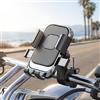 Generic Supporto per telefono da bicicletta, supporto per telefono da moto, morsetto per telefono cellulare da manubrio per smartphone da 4,7 a 6,8 pollici, supporto universale per moto, regalo per ciclisti