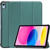 Kepuch Custer Cover per iPad 11 (CPU A16) 2025 / iPad 10 10.9 2022,PU-Pelle Case Custodia - Verde