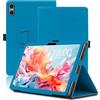 Envibe Custodia per Teclast P30T, 10.1 inch, Cover Tablet Teclast P30T, Copertura Protettiva Pieghevole con Supporto per Matita e Cinturino da Polso, Protezione Completa. (Azzurro)