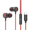 fxwtich Auricolare cablato Ascolto di musica Riduzione intelligente del rumore Comodo Tipo-C/3.5mm Cuffie con Microfono Auricolare G