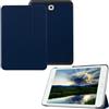 SATURCASE Galaxy Tab S2 8.0 custodia, Saturcase PU pieghevoli in ecopelle protettiva custodia tablet cover per Samsung Galaxy Tab S2 8.0 sm-t710 T715 Dark Blue