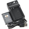 DSTE batteria agli ioni di litio e caricabatterie micro USB, compatibile con fotocamera digitale Nikon EN-EL23 Coolpix P600 S810c P900S