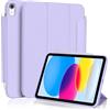 Koze Custodia per iPad A16 11a Generazione 11 Pollici 2025/ iPad 10a Gen 10,9 2022 con Chiusura Magnetica, a tre pieghe Supporto, Cover Retro in TPU Morbido con Portapenne,Viola Chiaro