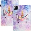 LSPCASA Protettiva Cover Compatibile Con Xiaomi Pad 7/Pad 7 Pro 11.2 Pollici PU Materiale Cover Pad 7/Pad 7 Pro Con Slot Per Carte TPU Custodia, Unicorno