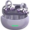 UNVO Auricolari a clip con auricolari wireless Bluetooth 5.4 e microfono, 50 ore di riproduzione, riduzione del rumore, impermeabili, auricolari sportivi, adatti per chi indossa orecchie piccole e