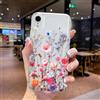 Generic Compatibile con iPhone XR custodia con graziosa estetica floreale stampa giardino colore design custodia per telefono antiurto in TPU custodia protettiva con giardino floreale per uomini e donne