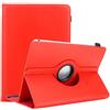 Cadorabo Custodia per tablet compatibile con Asus Zenpad 3S 10 (9.7 Pollici) (Z500M) in Rosso - Custodia protettiva in pelle sintetica con funzione di supporto - Custodia a 360 gradi con elastico