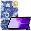 SATURCASE Custodia per Samsung Galaxy Tab A7 Lite 8.7 SM-T220 T225, bella custodia in pelle PU pieghevole Folio Stand Slim Light Cover protettiva per tablet (KN-9)