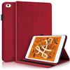 Vkooer Custodia per iPad Mini 5 Cover /iPad Mini 4, 7.9 Pollice Cover Custodia in PU Pelle a Portafoglio Flip Case, con Stand Funzione e Tasca, Auto Sveglia/Sonno per iPad Mini 1 2 3 4 5 Tavoletta,Rosso