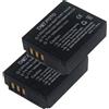 Dot.Foto 2 x Dot.Foto CGA-S007E, DMW-BCD10 Premium 3.7v / 1000mAh Batteria Ricaricabile per Panasonic Lumix DMC-TZ1 TZ2 TZ3 TZ4 TZ5 DMC-TZ11 DMC-TZ15 DMC-TZ50