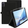 zZjoOoj Cover Per DOOGEE U12 Tablet 12 Pollici Tablet con 1 Pezzi Pellicola Vetro Temperat, Ultra Sottile,Custodia in Pelle PU Premium con Funzione Leggio Verticale,Nero