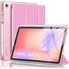 MoKo Custodia per Samsung Galaxy Tab S10 Lite 10,9 2025, Fiore Rosa | Con Portastilo S, Protettiva Trifold, Sottile e Leggera, Posteriore Traslucida in PC Rigido, Auto Wake/Sleep