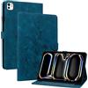 Rosbtib Custodia Cover per iPad Pro 11 (M5/M4, Modello 2025/2024, 6/5 Generazione) 11, Slim Fit Folio Pieghevole Cover Protettiva con Slot per schede Chiusura Magnetica, Gigli azzurri