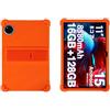 generic Custodia protettiva per tablet DOOGEE U11 2025 da 11 Android 15, custodia antiurto in silicone, sottile e resistente, impermeabile, antigraffio, arancione