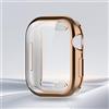 Generic Compatibile con Apple Watch Case 38-49 mm, morbida pellicola protettiva HD ad alta sensibilità con TPU integrale anti-caduta antiurto protettiva per iWatch serie 1-11/SE (oro vintage, 41 mm)